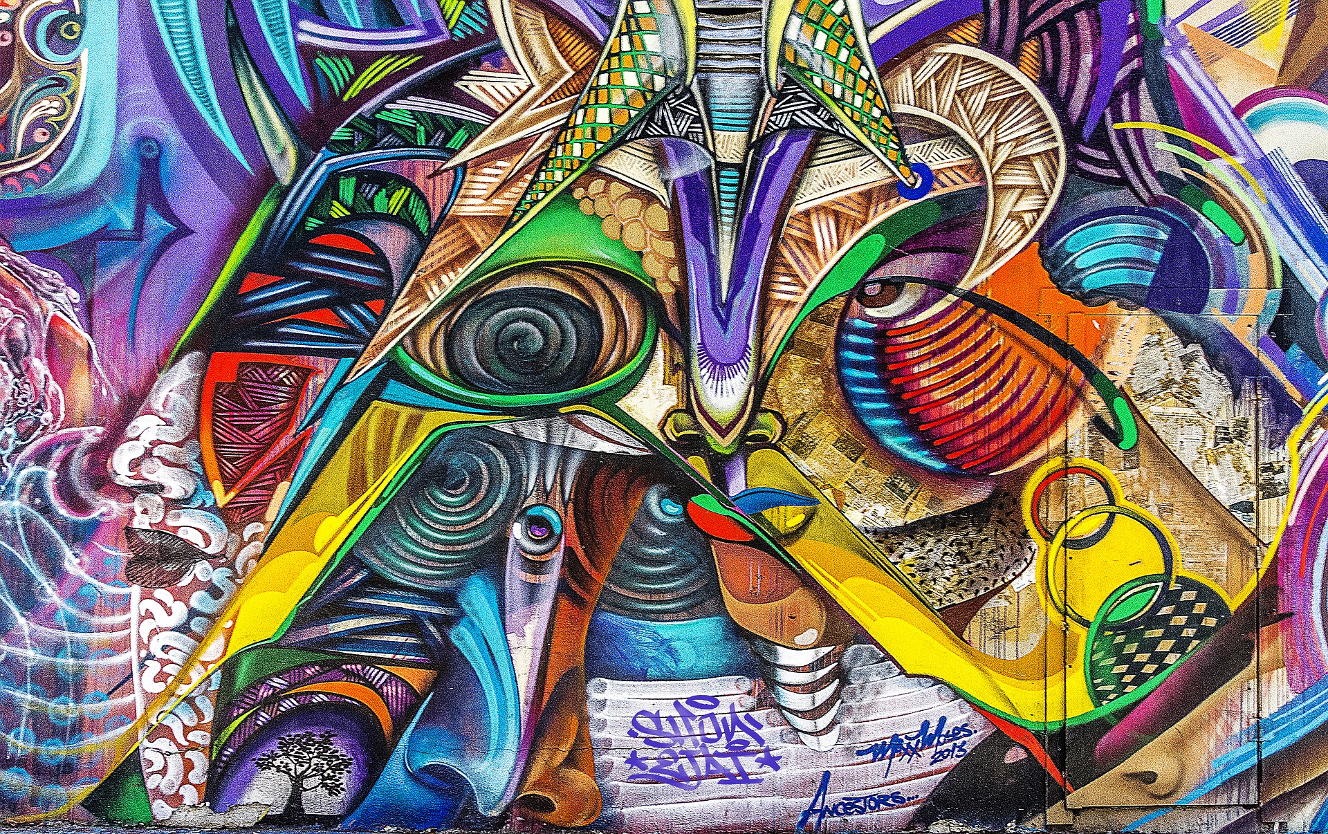abstracte kunst graffiti